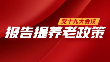 黨的十九大報告提養(yǎng)老政策